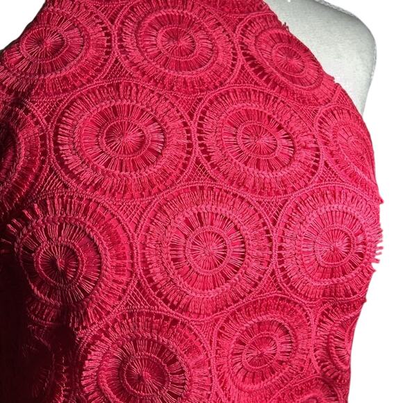 Trina Turk Liviah Elegant Sleeveless Lace Halter Mini Dress Size 6 - Picture 3 of 7